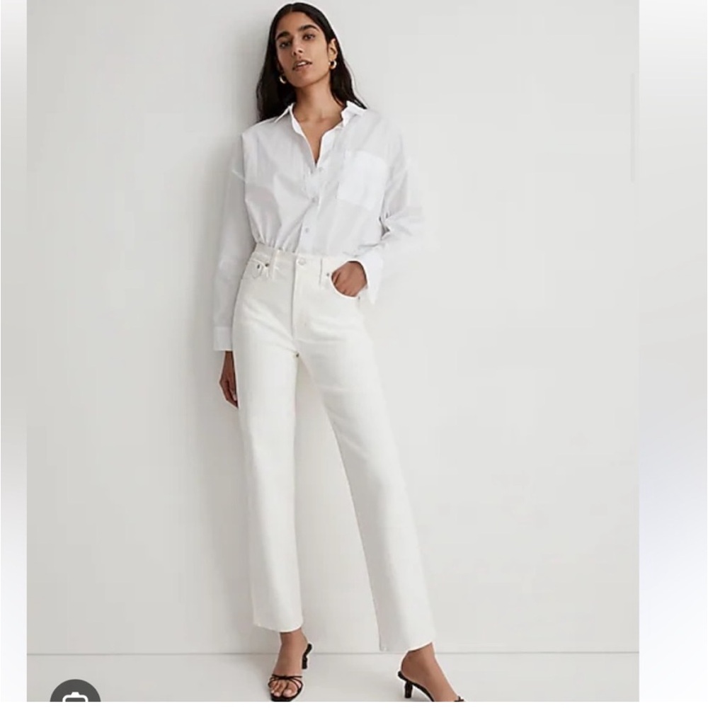 Madewell perfect vintage jeans in white